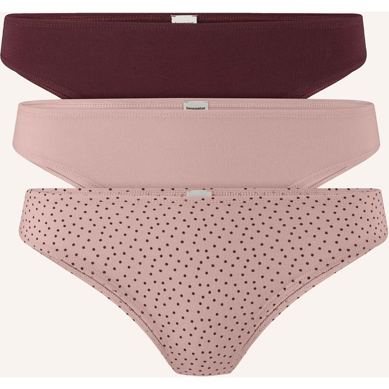 Hessnatur Slip Regular Cut 3er Pack rot