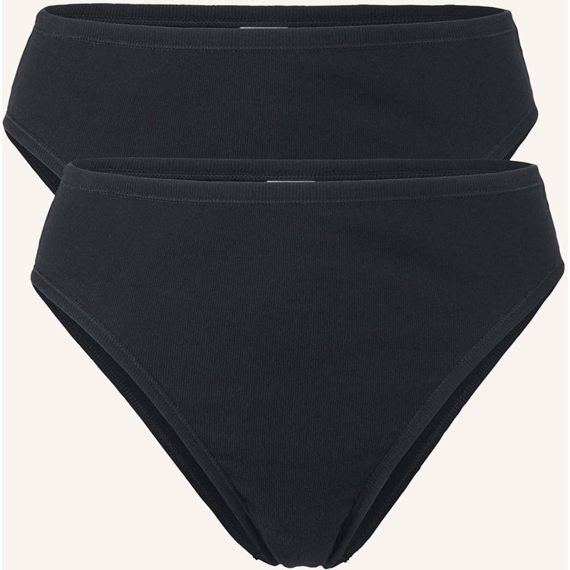 Hessnatur Taillenslip High Waist 2er-Set schwarz
