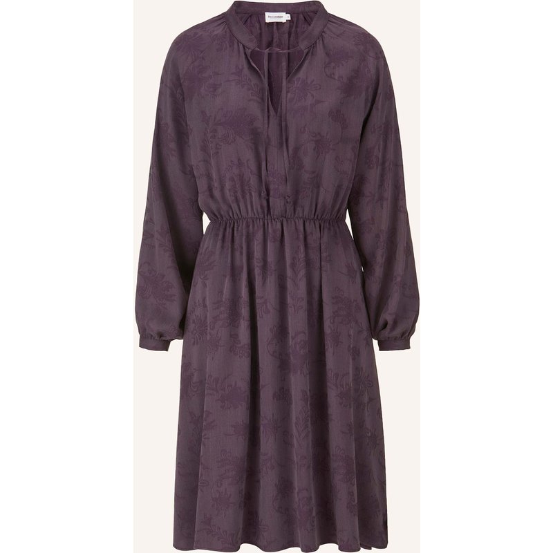 Hessnatur Hessnatur Kleid Gerafft Knielang Aus Tencel™ Lyocell- Und Lenzing™ Ecovero™ Viskose lila