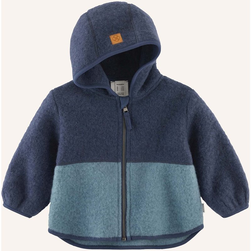 Hessnatur Wollfleece Jacke blau