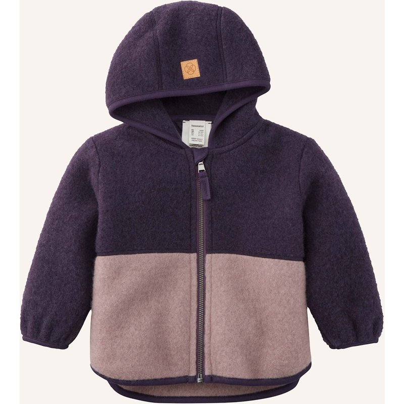 Hessnatur Wollfleece Jacke lila