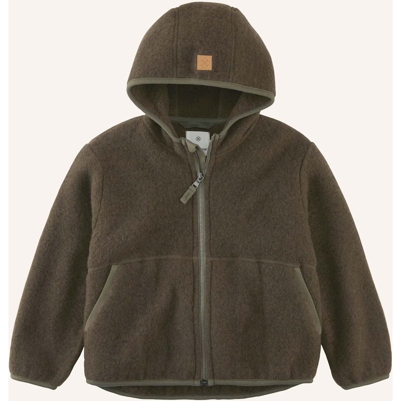 Hessnatur Wollfleece Jacke gruen