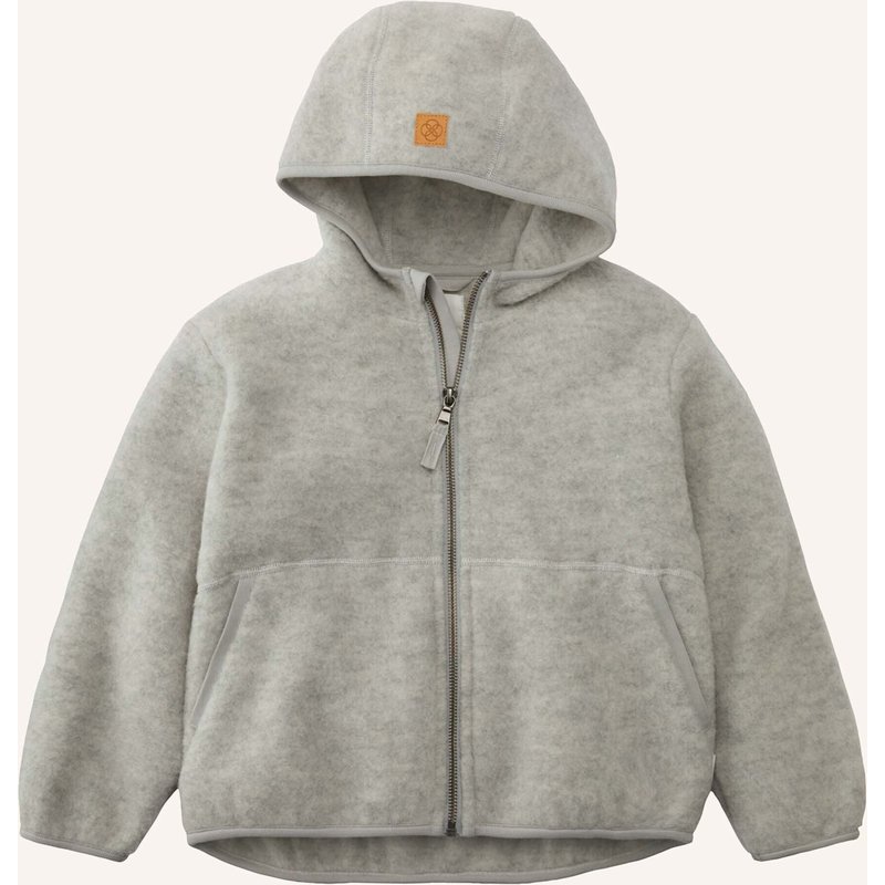 Hessnatur Wollfleece Jacke grau