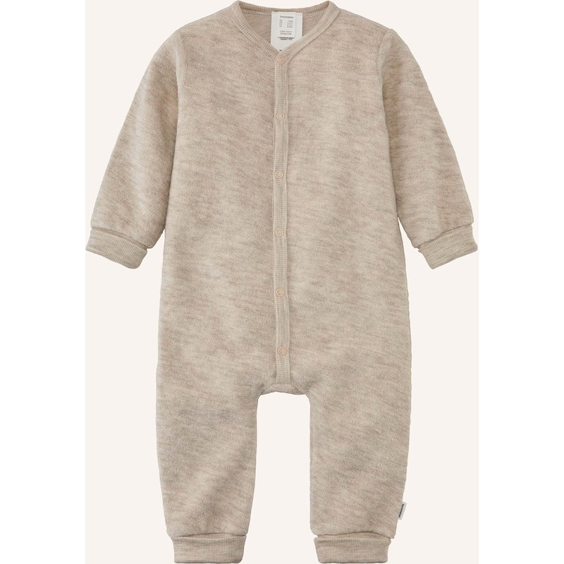 Hessnatur Hessnatur Wollfrottee Overall Aus Reiner Bio-Merinowolle beige