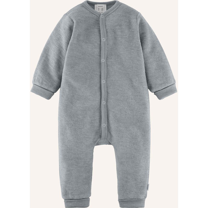 Hessnatur Hessnatur Wollfrottee Overall Aus Reiner Bio-Merinowolle blau