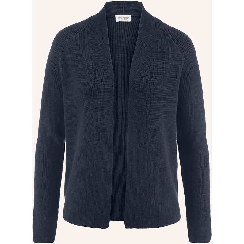 Hessnatur Hessnatur Strick Jacke Regular Aus Reiner Bio-Baumwolle blau