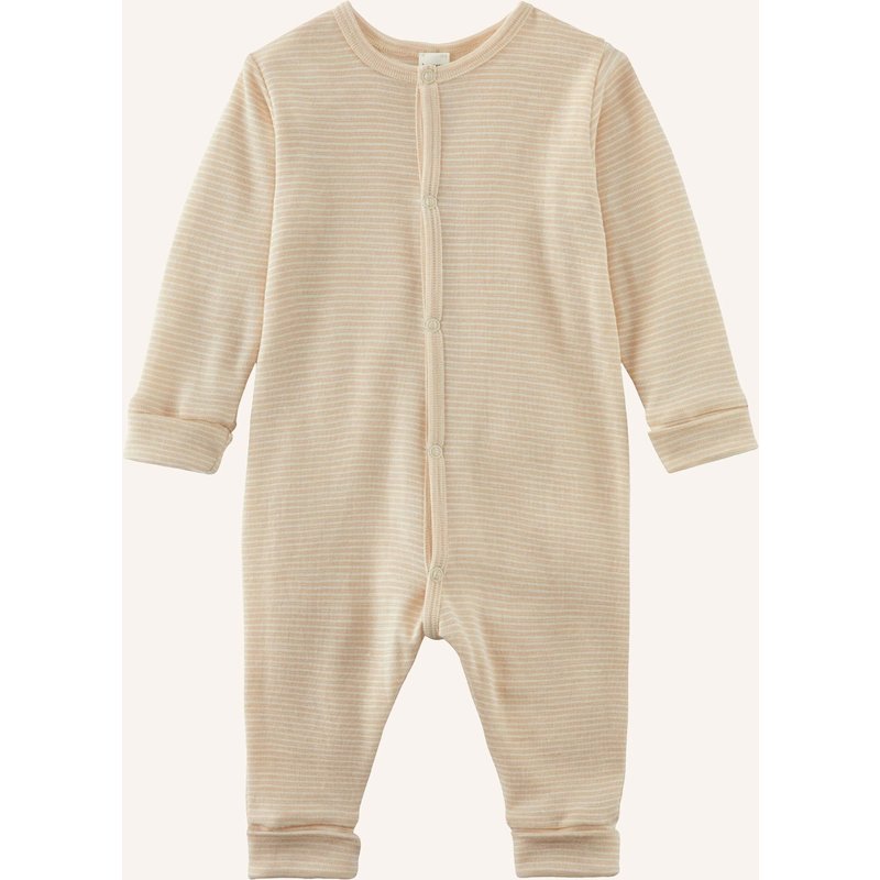 Hessnatur Hessnatur Schlafoverall Aus Bio-Merinowolle Mit Seide beige