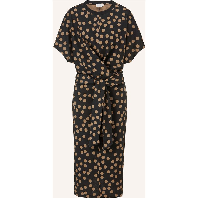 Hessnatur Hessnatur Jersey Kleid Midi Oversize Aus Reiner Bio-Baumwolle schwarz