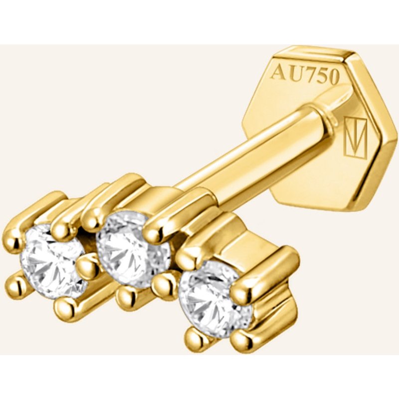 Saboteur Einzel Piercing Stecker Mini Krappenfassungen 4,5 Mm gold
