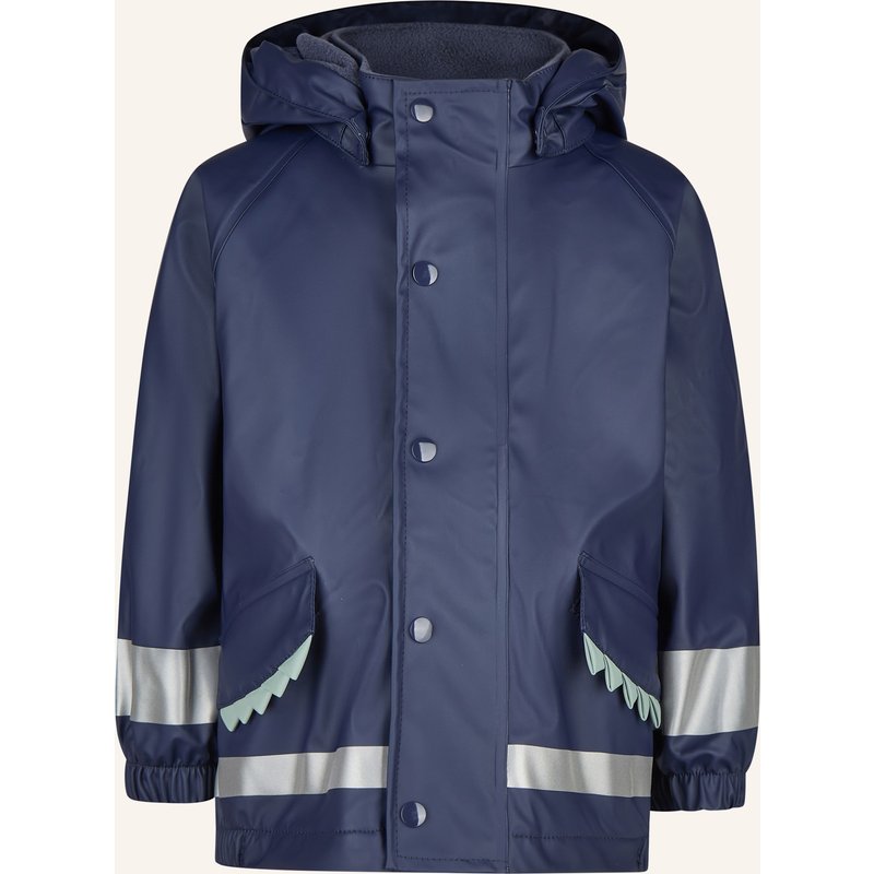 Sterntaler Regenjacke Gefüttert Zacken blau