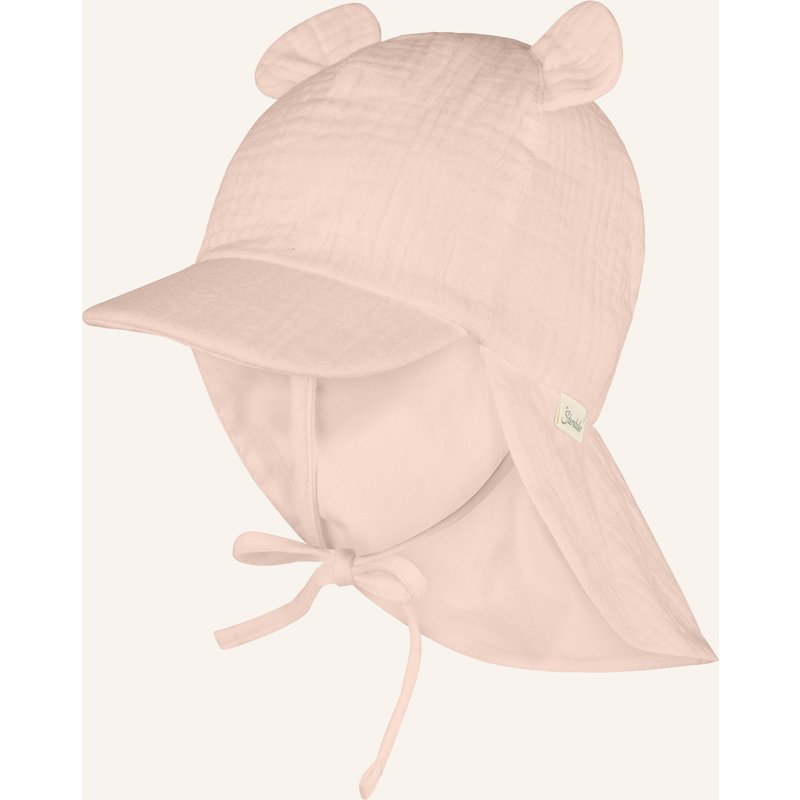 Sterntaler Schirmmütze Mit Nackenschutz Ohren rosa