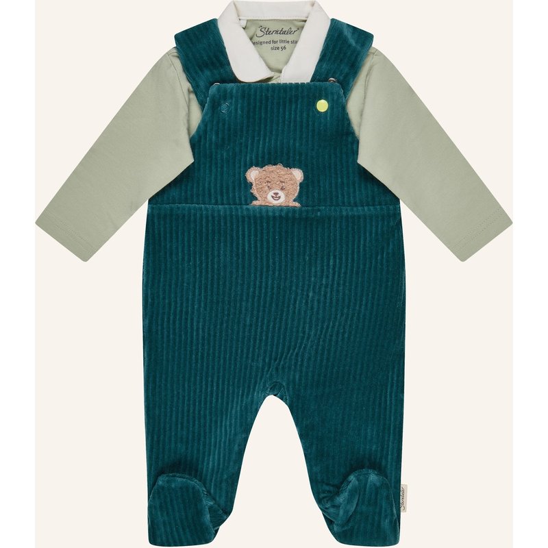 Sterntaler Strampler Set Bär gruen