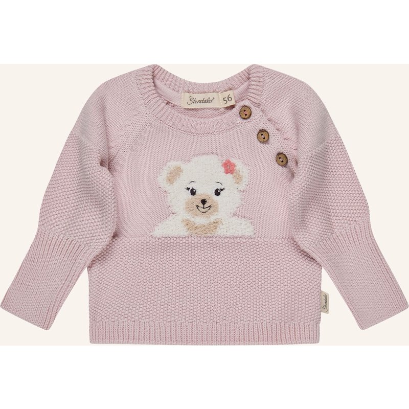 Sterntaler Strickpullover Bär pink