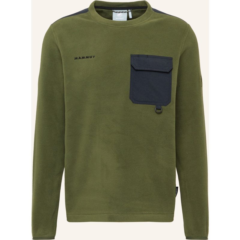 Mammut Midlayer-Pullover Moonstone Light Ml Hybrid Crew Neck gruen