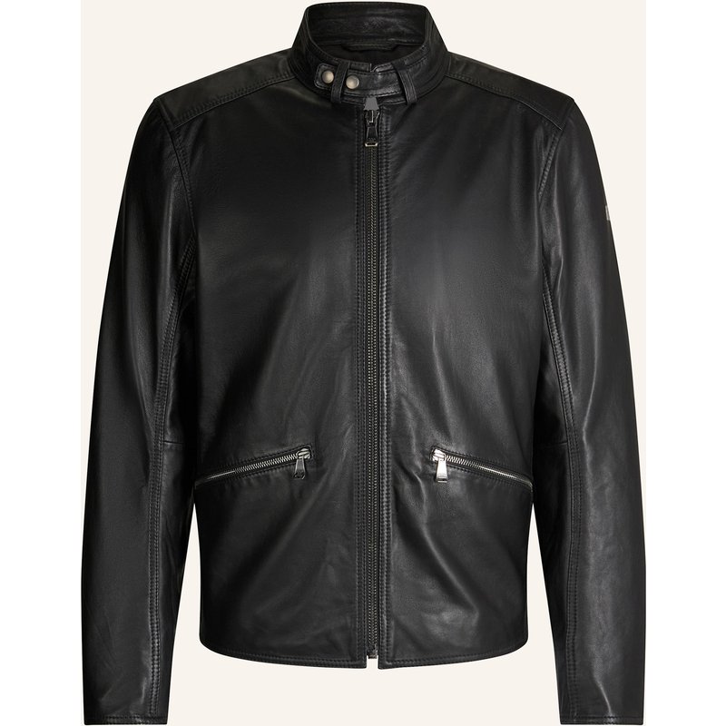 Joop! Jeans Lederjacke schwarz