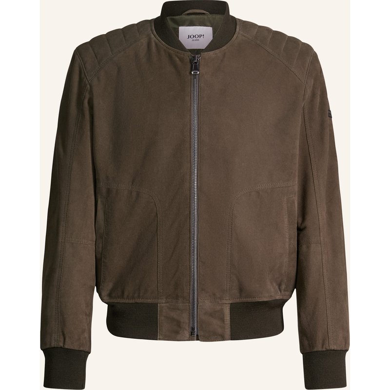 Joop! Jeans Lederjacke gruen