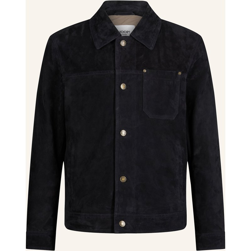 Joop! Jeans Lederjacke blau