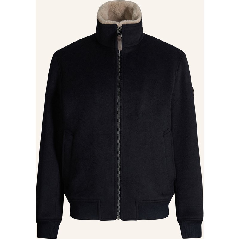 Joop! Jacke Milton Mit Abnehmbarem Kunstfell blau