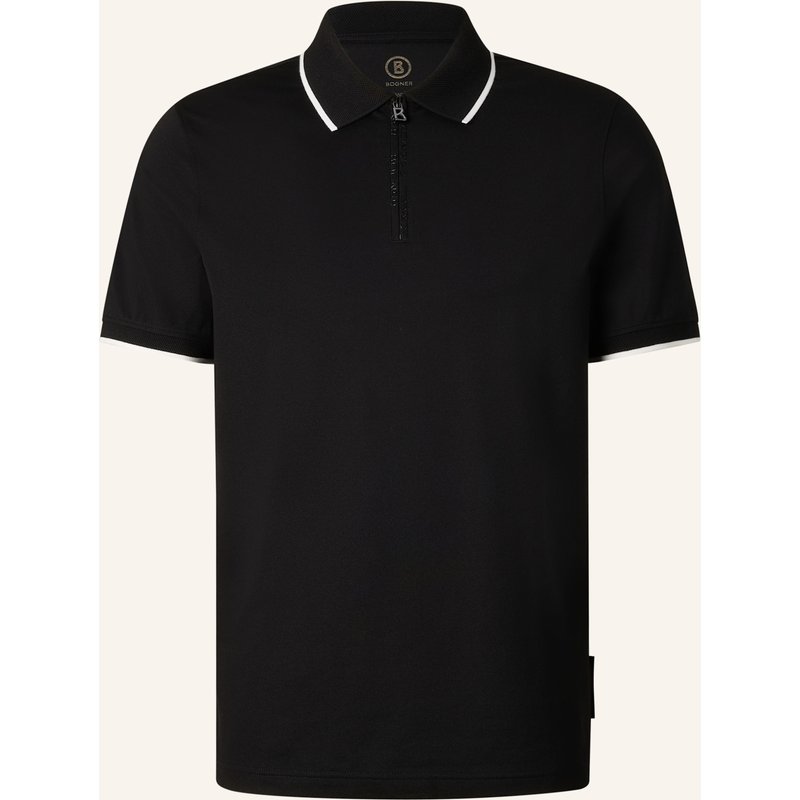Bogner Piqué-Poloshirt Timo Regular Fit schwarz