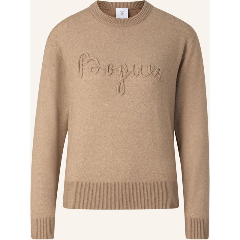 Bogner Schurwoll-Kaschmir-Pullover Tatjana braun