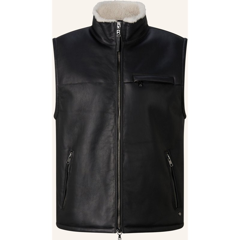 Bogner Lammfell-Weste Rosso schwarz
