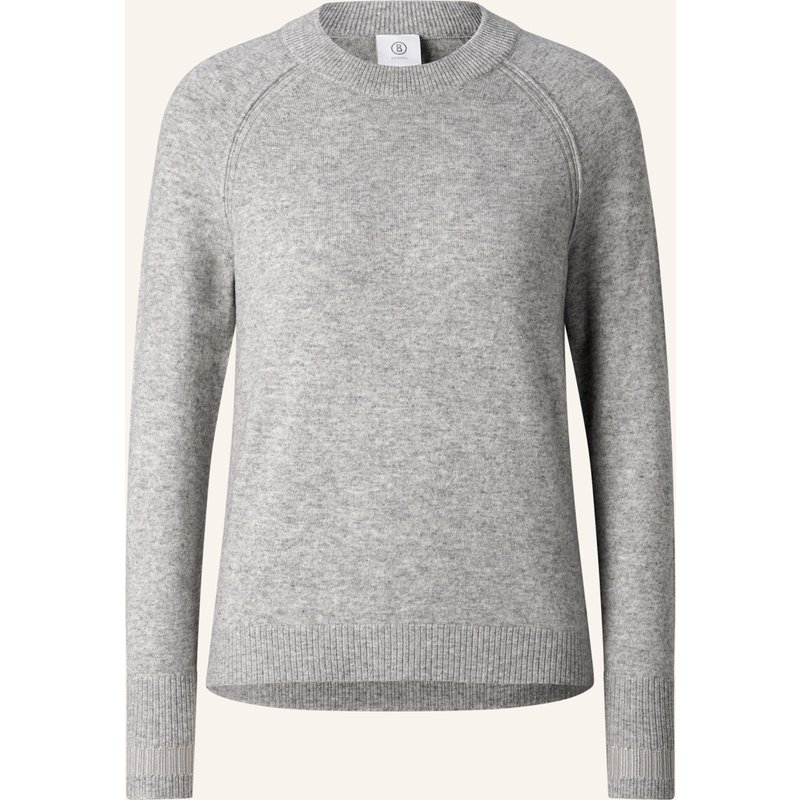 Bogner Schurwoll-Kaschmir-Pullover Vanessa grau