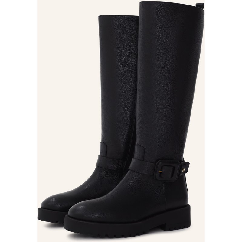 Aigner Knee-High Boot Amira 10a schwarz