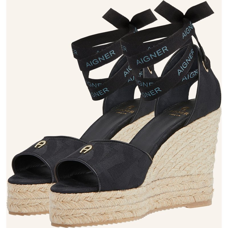 Aigner Espadrille Wedges Carmen 1 schwarz