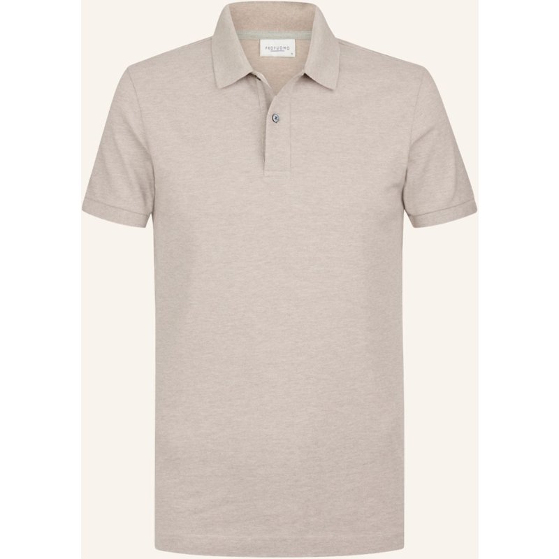 Profuomo Polo Kurzarm beige