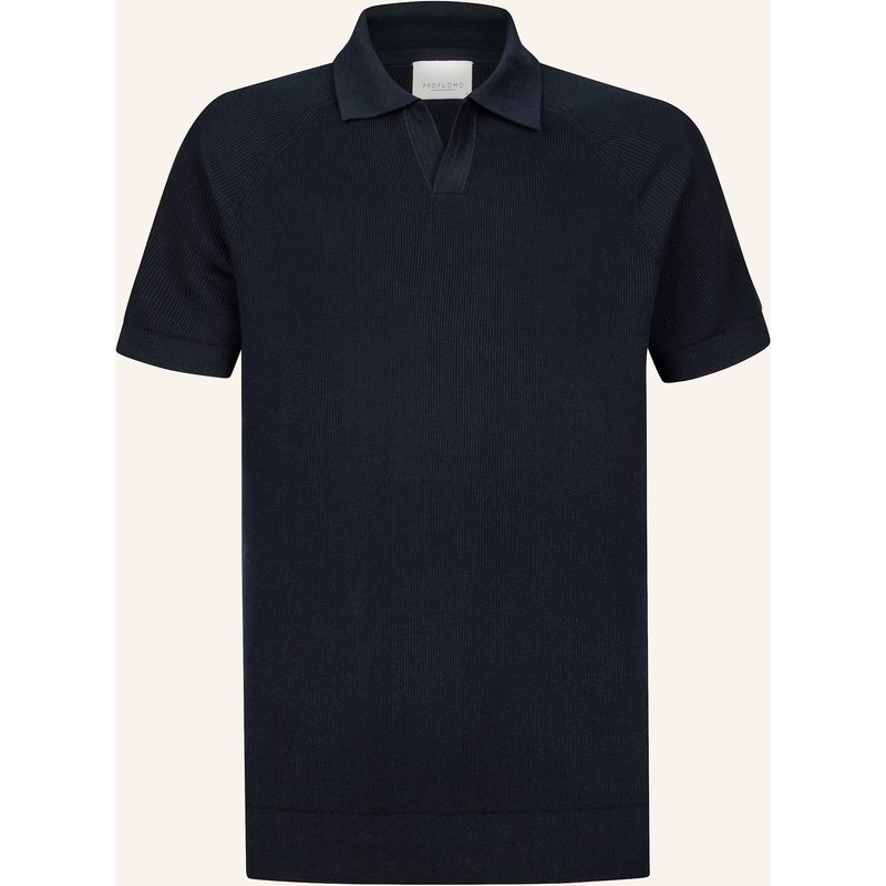 Profuomo Polo Kurzarm blau