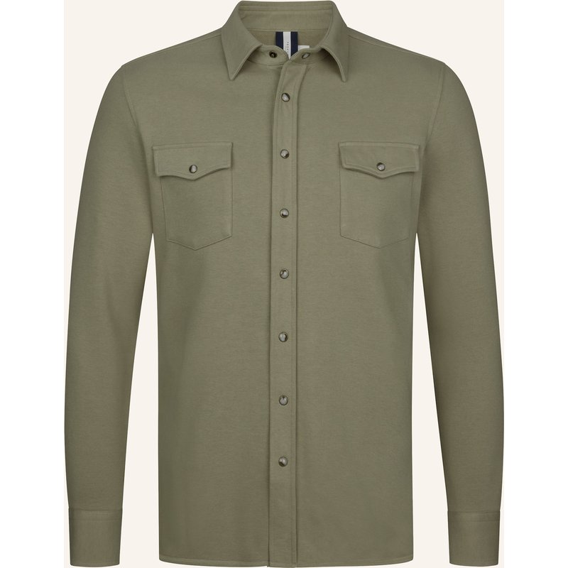Profuomo Solid Overshirt gruen