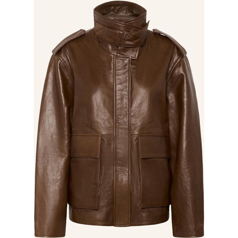 My Essential Wardrobe Lederjacke Mwdina braun