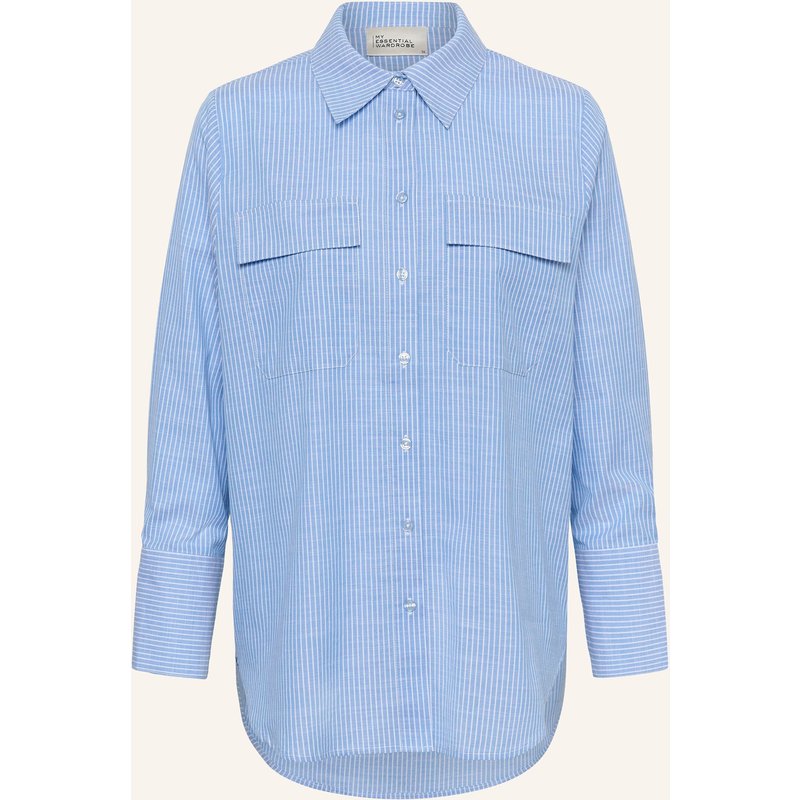 My Essential Wardrobe Langarmhemd Skyemw blau