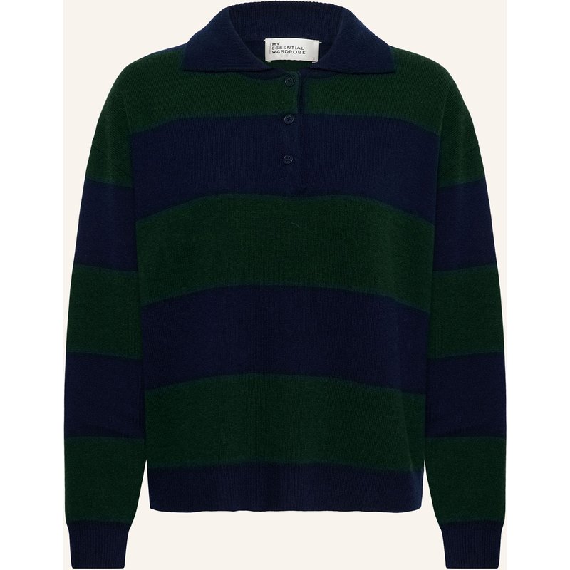 My Essential Wardrobe Strick-Poloshirt Mwjola braun