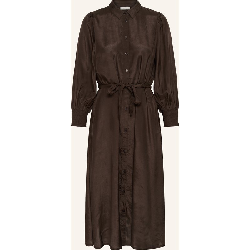 Kaffe Midikleid Kaemine Oline braun