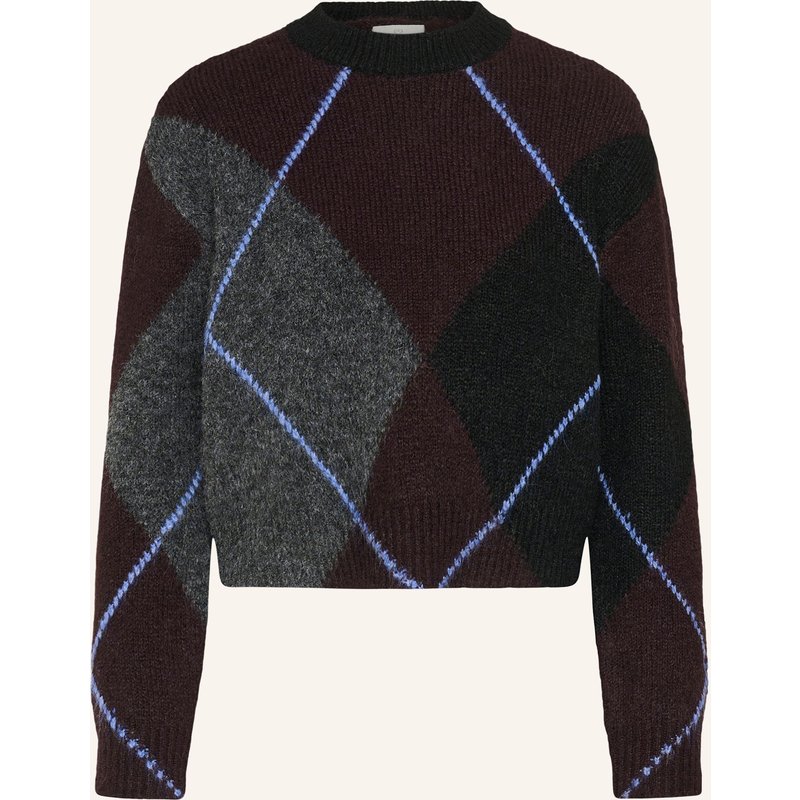 Kaffe Strickshirt Kagrith grau