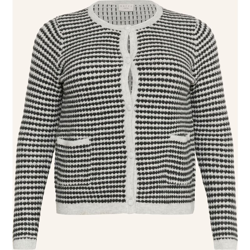 Kaffe Curve Strickjacke Kcelanna grau