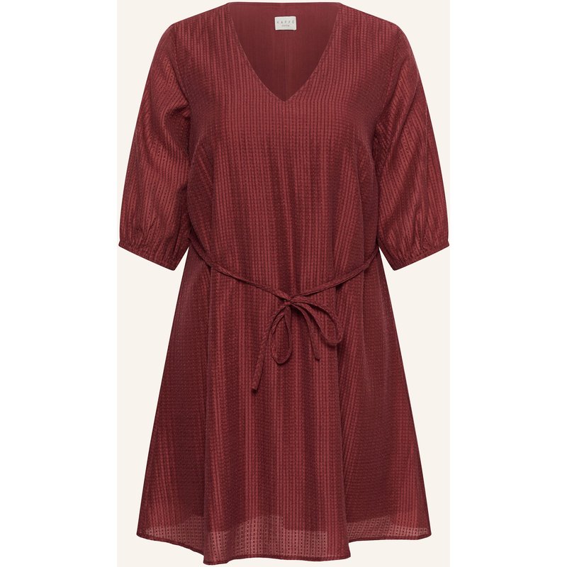 Kaffe Curve Midikleid Kcrie Mit 3/4-Arm rot