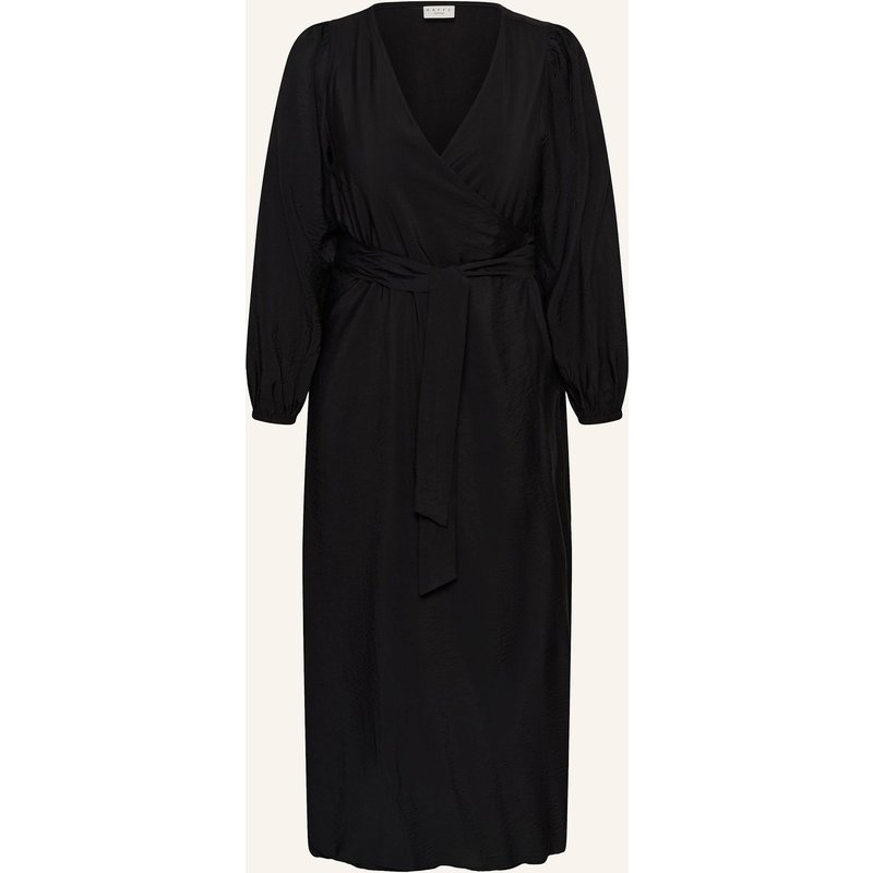 Kaffe Curve Wickelkleid Kcelsa schwarz