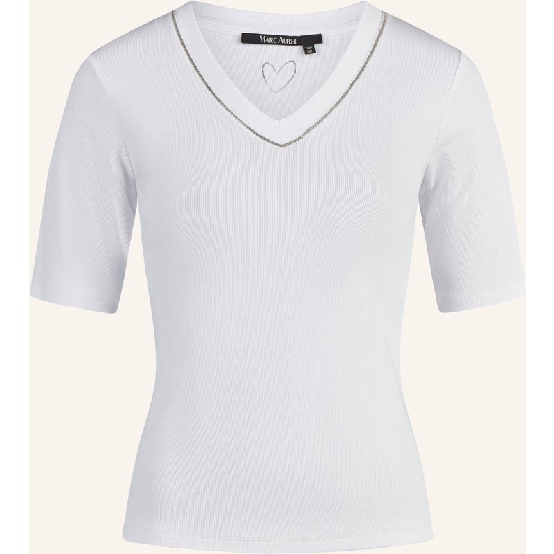 Marc Aurel Rippshirt weiss