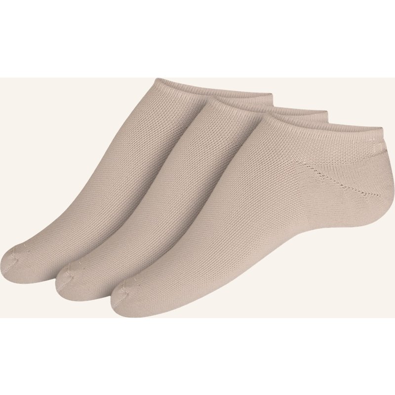 Item m6 3er-Pack Socken Sneaker No Show Mit Kompression beige