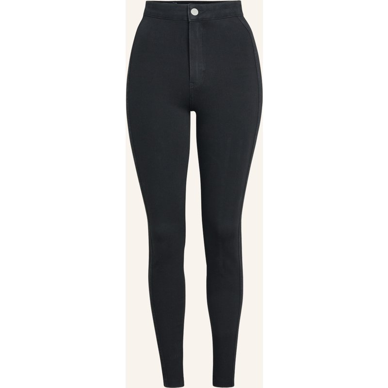 Item m6 Skinny Jeans Worked High Rise Mit Shaping-Effekt schwarz