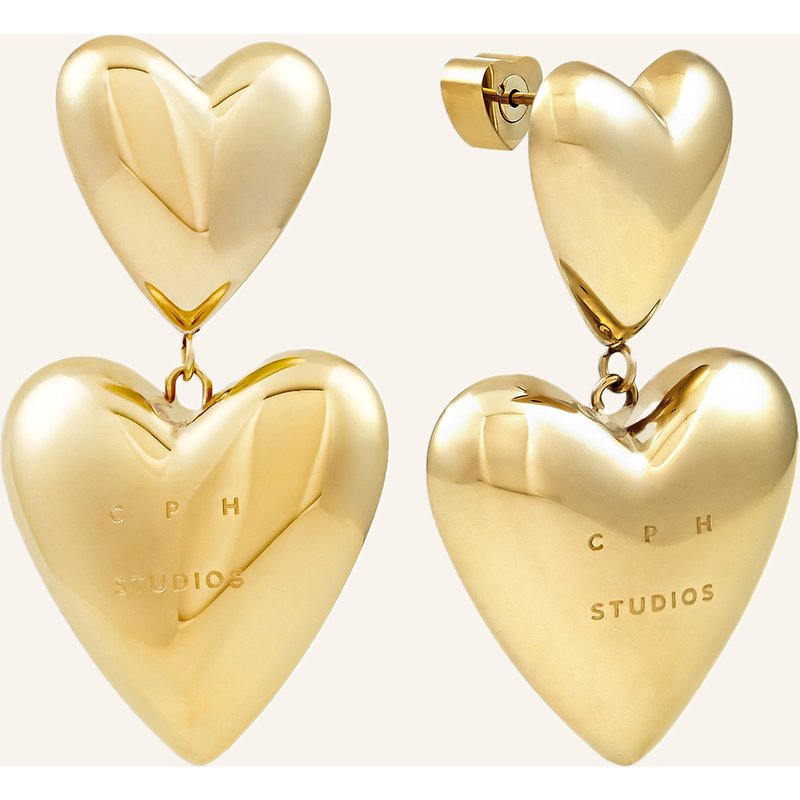 Copenhagen Studios Ohrstecker Aus Edelstahl gold