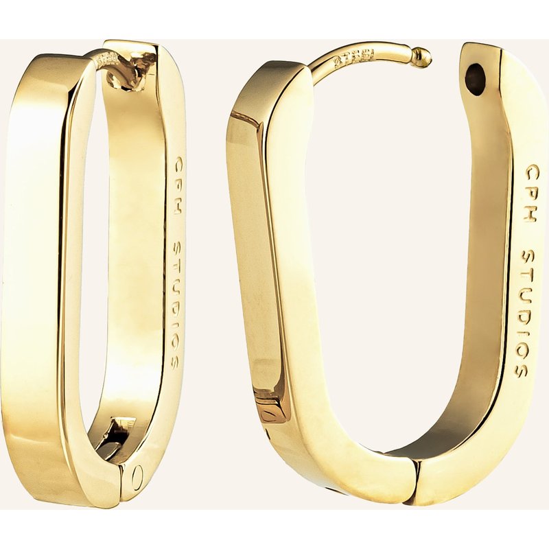 Copenhagen Studios Creolen Aus Edelstahl gold