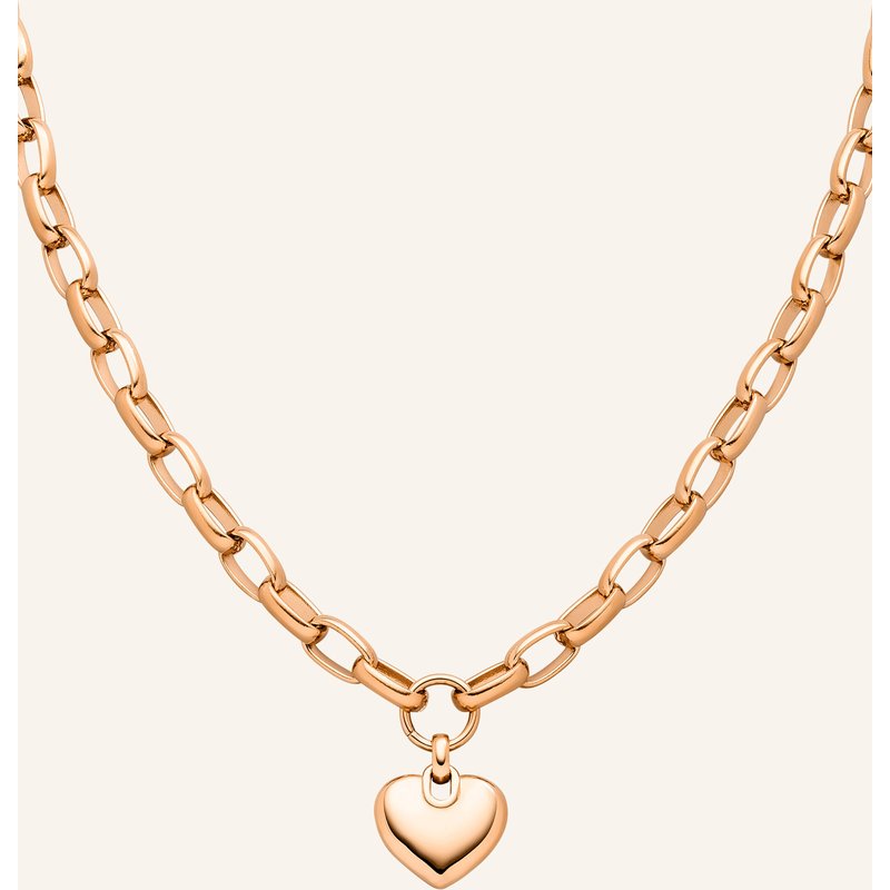 S.Oliver Halskette Aus Edelstahl rosegold