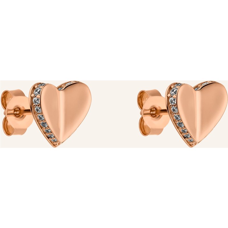 S.Oliver Ohrstecker Aus 925er Sterlingsilber rosegold