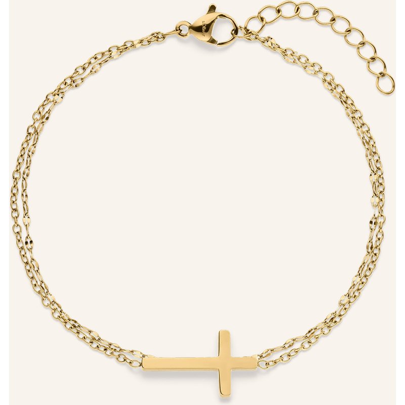 S.Oliver Armband Aus Edelstahl gold