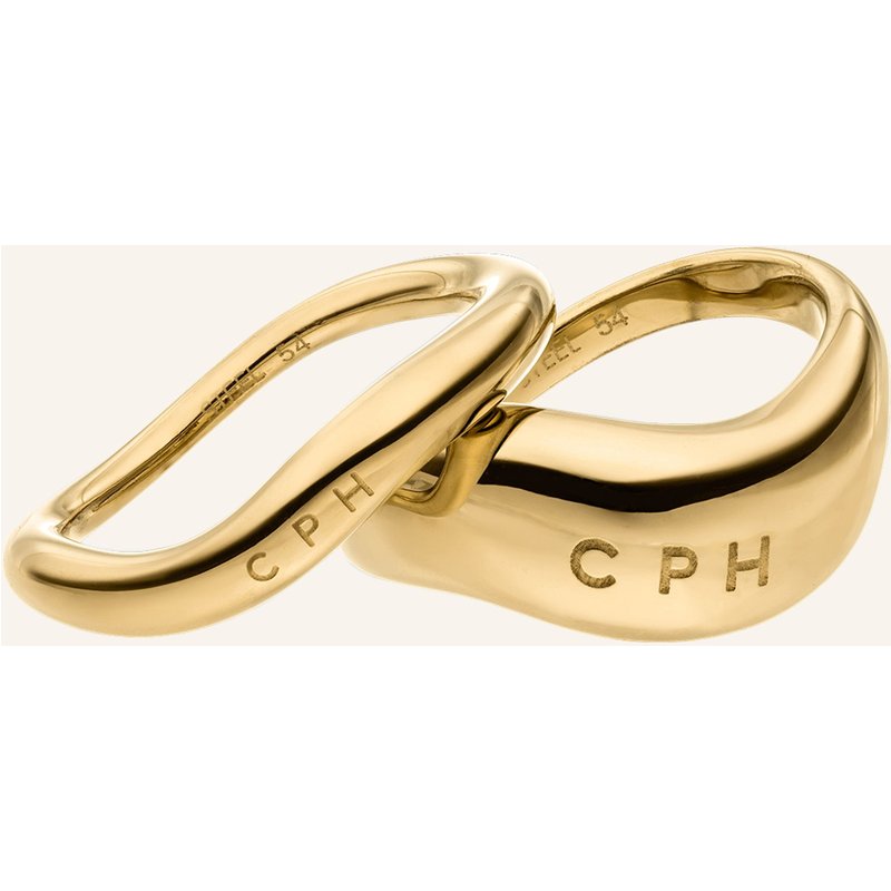 Copenhagen Studios Ring Aus Edelstahl gold