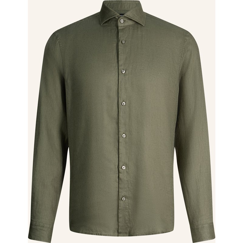 Strellson Leinenhemd Ceasar Slim Fit gruen