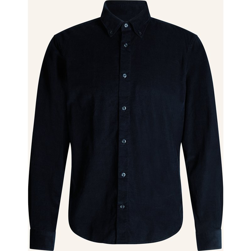 Strellson Cordhemd Corey Regular Fit blau